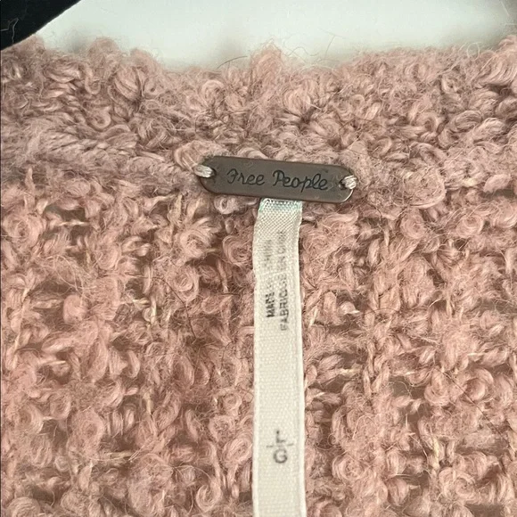 Free People Blush Slouch Cardigan Sweater Size Large - Picture 4 of 8